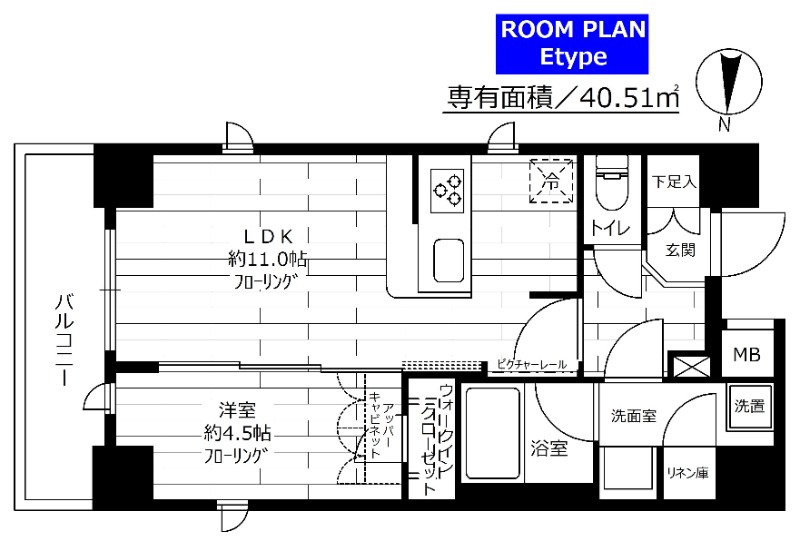 ステージファースト菊川アジールコートの間取り