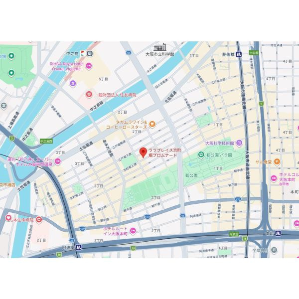 ララプレイス京町堀プロムナードの間取り