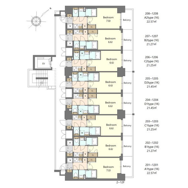 S-RESIDENCE上新庄beatの間取り