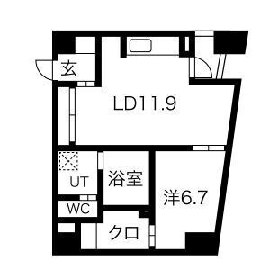 W.O.B.NISHIUMEDAの間取り