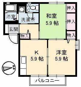 【間取り】 | シーサイドオクダ Ａ棟