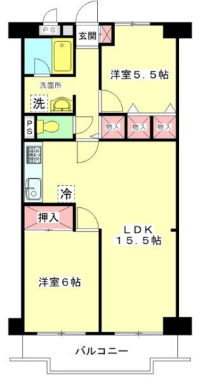 【間取り】 | 草加ガーデンハイツA 