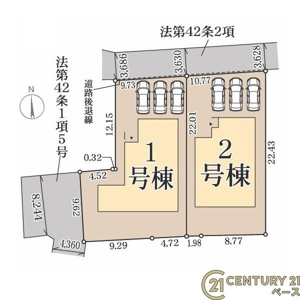 リーブルガーデン六条 ２号棟 ／新築一戸建の区画図|■こちらの物件は２号棟です！■