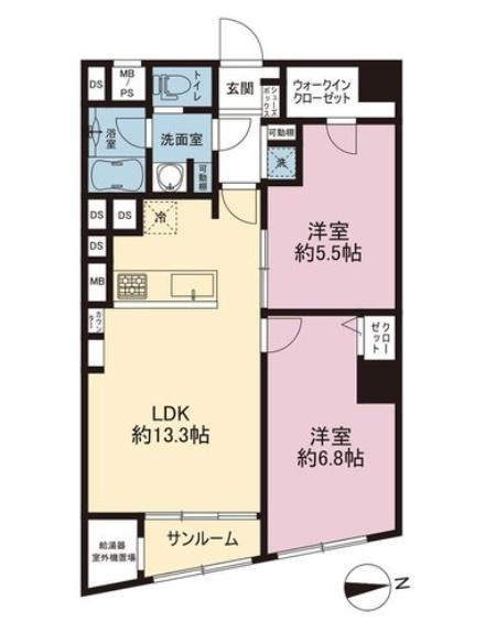 ハイツ洋光台の間取り