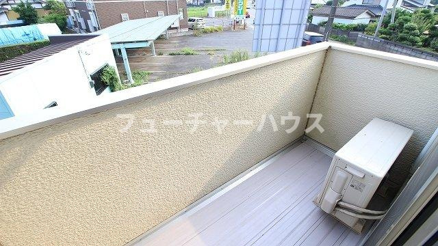 サウスタウン水野　Ａのバルコニー|外からの目が気にならないバルコニーで洗濯物が干せます