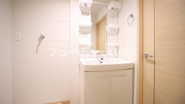 サウスタウン水野　Ａの洗面所|広い洗面スペース