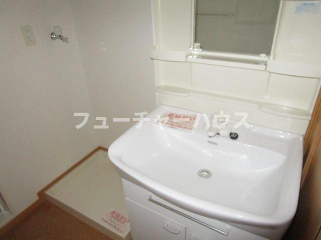 サニープラシードＡの洗面所|広い洗面スペース