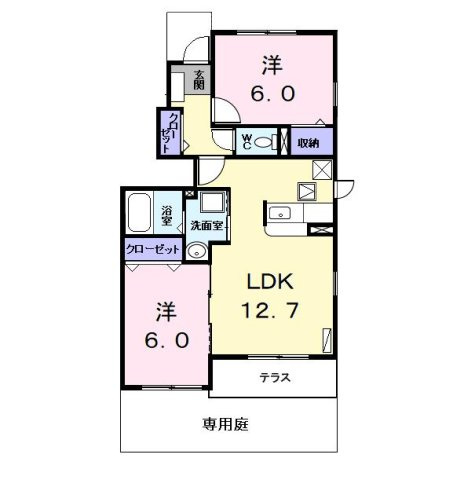 プリート・Ｋの間取り