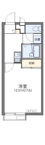 レオパレス浜川田の間取り