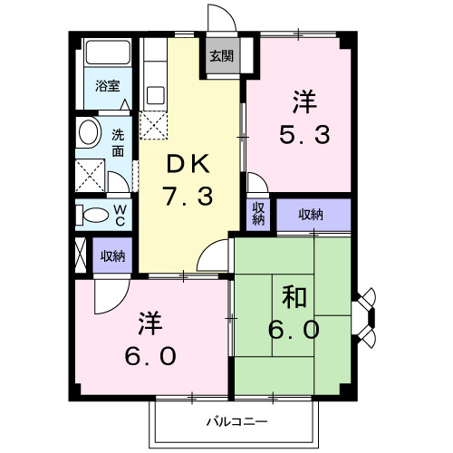 サウスタウンＳの間取り