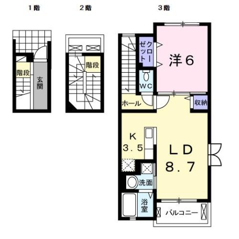 ウォーターラッド夏見台の間取り