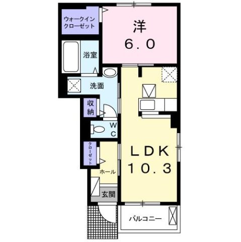フィールド　レジーナ２の間取り