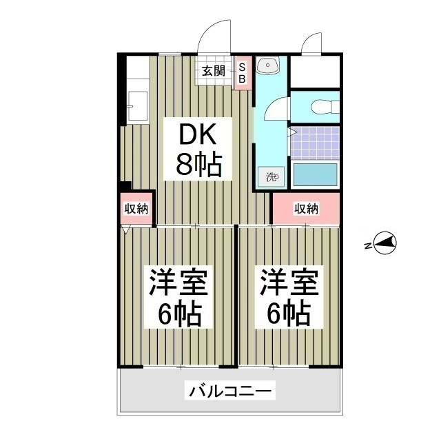 ベルメール西新井Ⅰの間取り