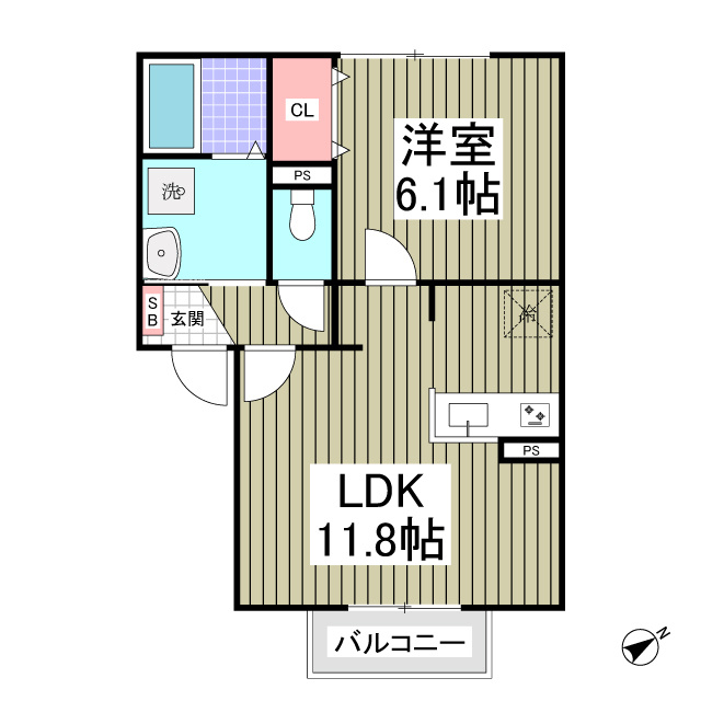 MQuarto久喜の間取り