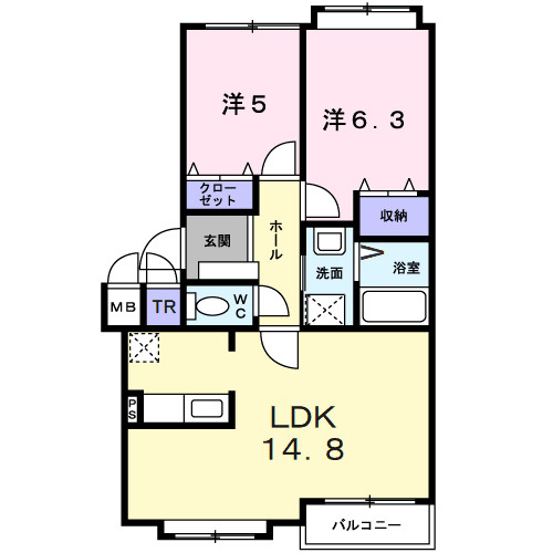 フロンティア７７Ⅱの間取り
