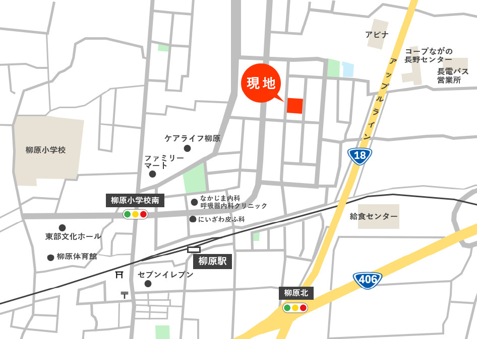 東邦ピュアコート柳原Ⅲ（3）の地図