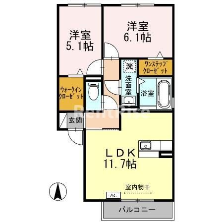 プレミール Ｂの間取り