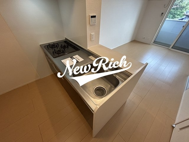 前橋市天川大島町３丁目のアパートのキッチン