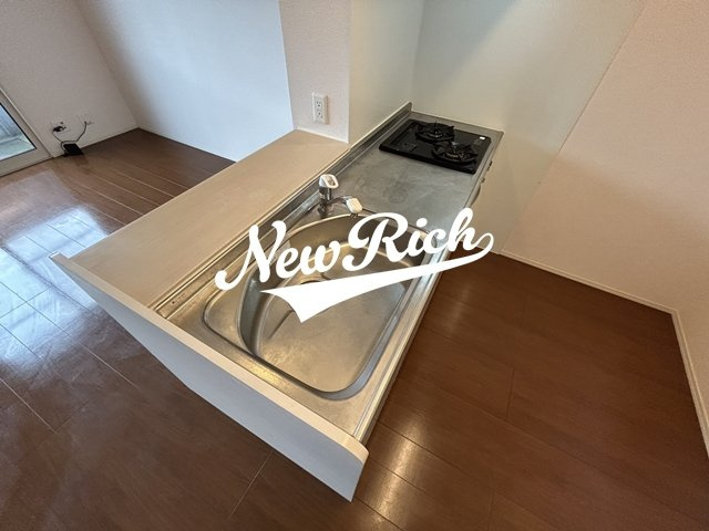 伊勢崎市三室町のアパートのキッチン
