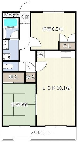 ローズマンション白糸台第３の間取り
