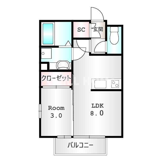 アイリス　Ｃの間取り|他社様掲載物件もまとめてご紹介、ご案内可能です(^^)/