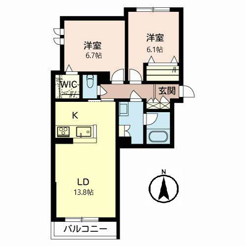 シャーメゾン　アピの間取り
