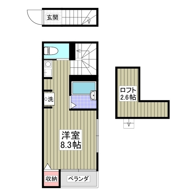 メゾンコンフォート池上の間取り