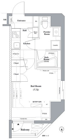 AXAS木場アジールコートの間取り