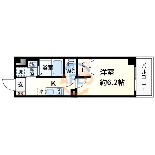 みおつくし十三の間取り|みおつくし十三　間取り
