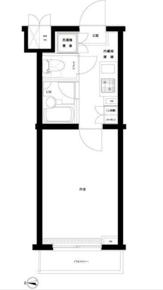 ルーブル早稲田六番館の間取り