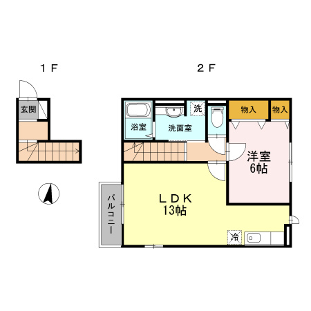 【間取り】 | ロンシャン権太阪 | １ＬＤＫのお部屋です！