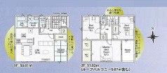 高座郡寒川町田端第２　新築戸建　全４棟3号棟の間取り