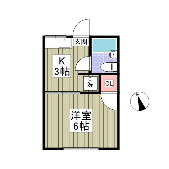 レピュート高岡Bの間取り