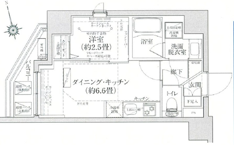 ティモーネプレミアム蒲田の間取り