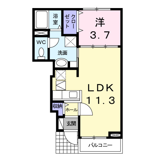 ボヌールの間取り