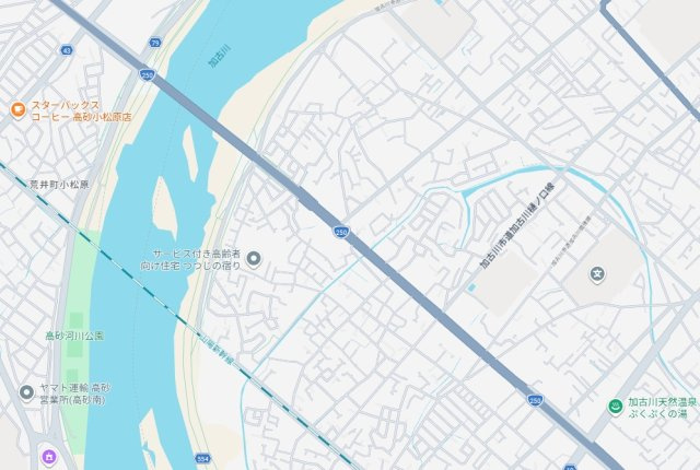 加古川市加古川町友沢　　　売土地の地図