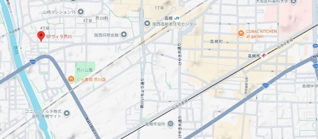 STヴィラ芥川の地図
