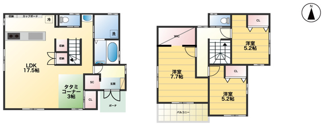【間取り】 | 羽生市南羽生1丁目　中古戸建