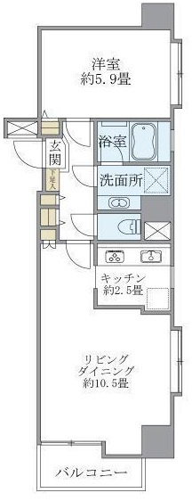 プリヴェール新中野の間取り