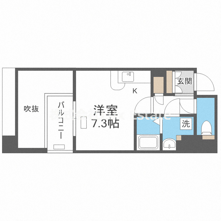 エイペックス松屋町ヴァンデュールの間取り