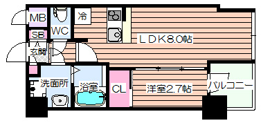 【間取り】 | ＨＳ梅田ＥＡＳＴ
