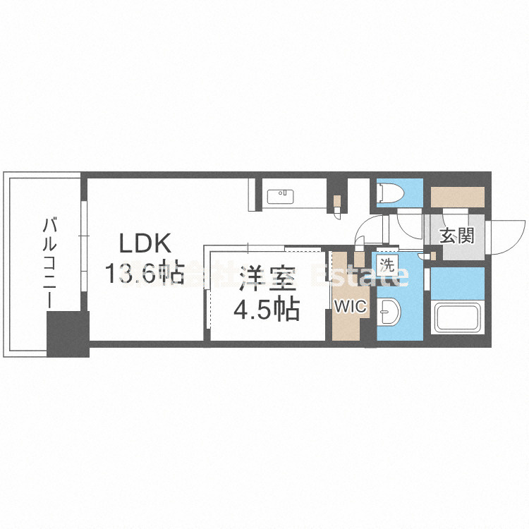 OPUS RESIDENCE SHINSAIBASHI SOUTHの間取り