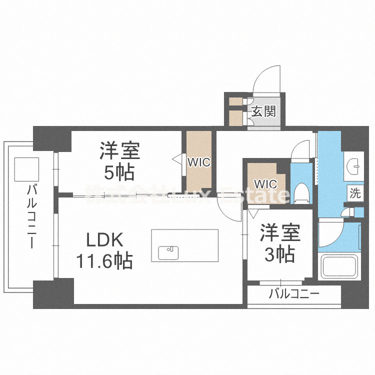 アーバネックス南新町の間取り