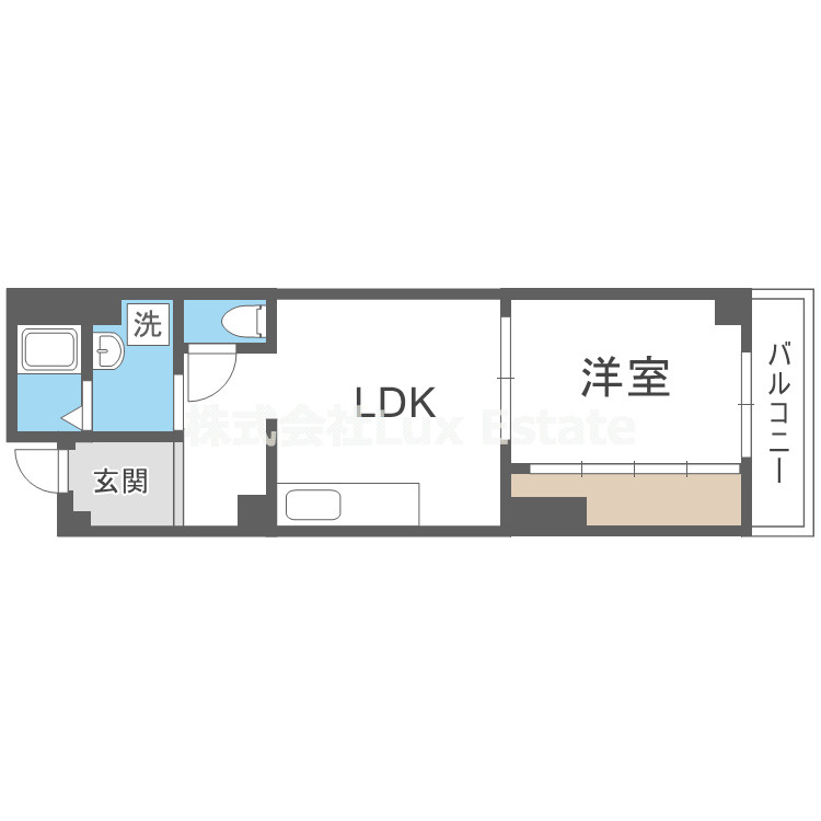 淺沼谷町マンションの間取り