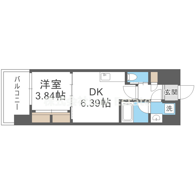 プレジオ松屋町の間取り