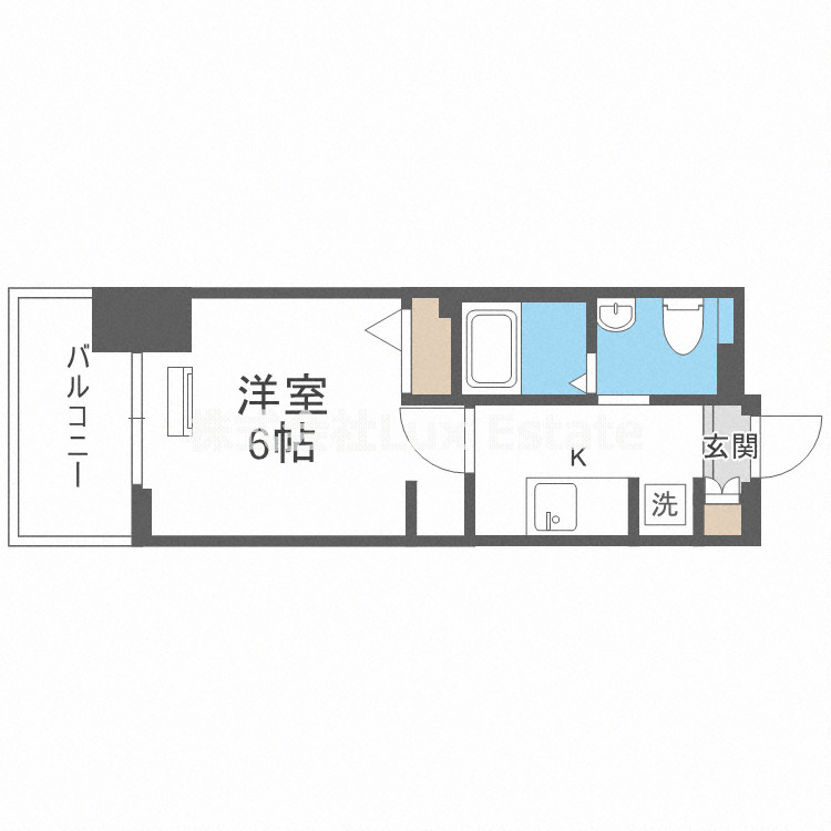 エステムプラザ大手前エヴァースの間取り