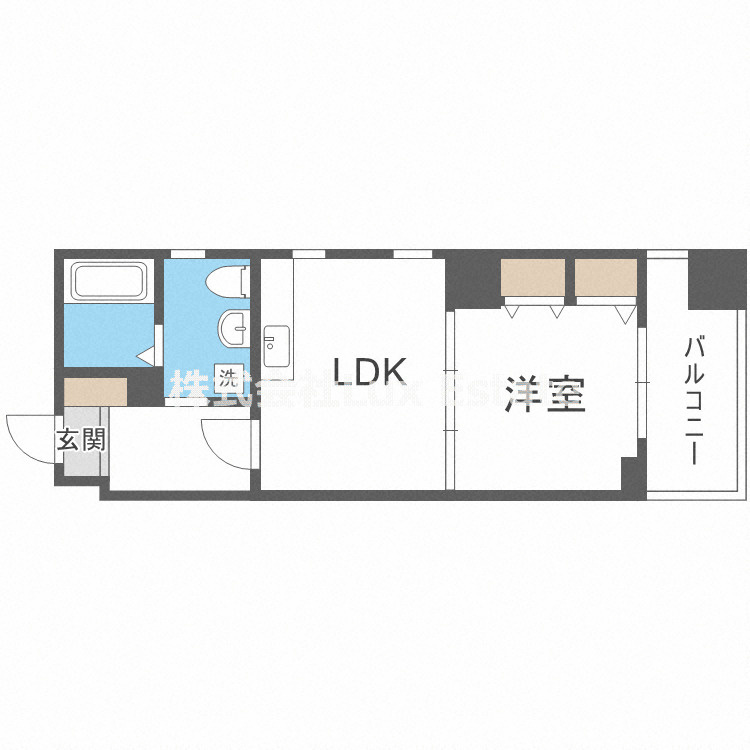 ボーベル長堀の間取り