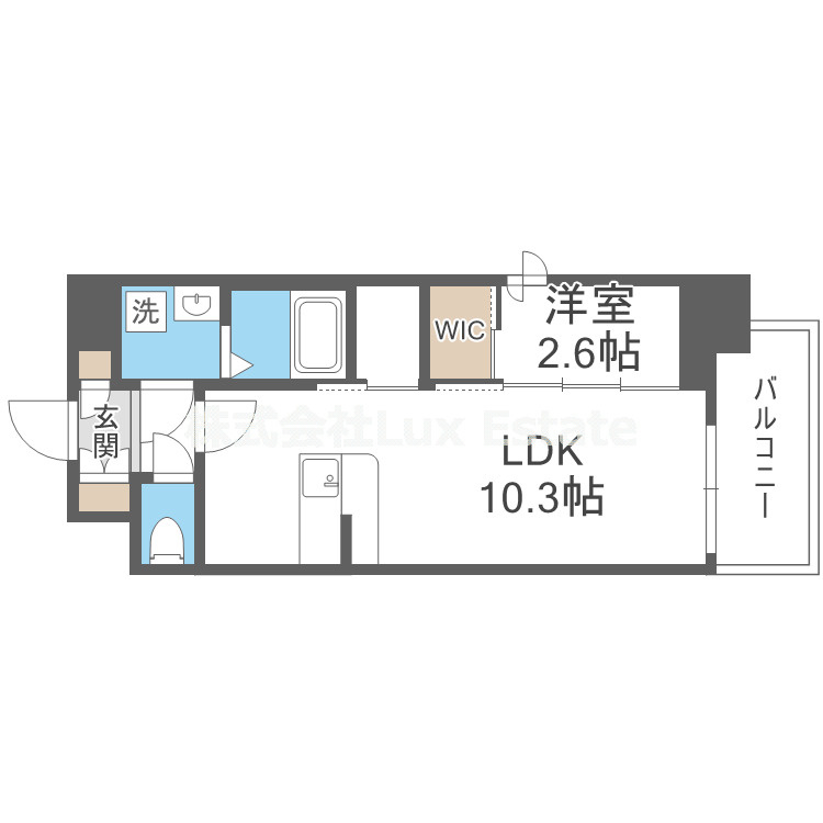 セレニテフラン本町の間取り