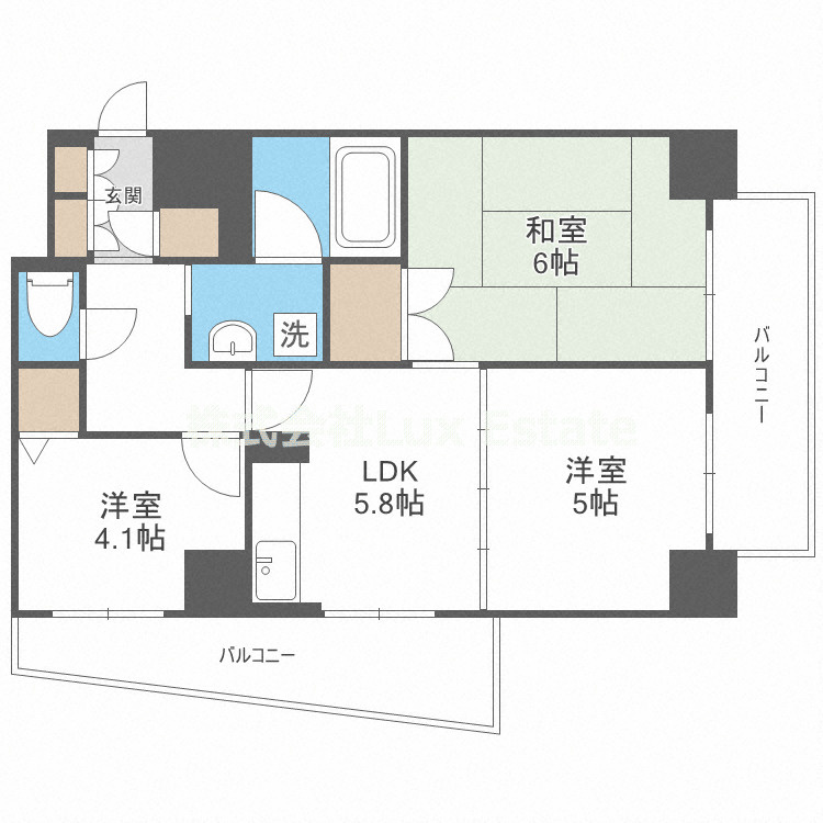 第一玉造マンションの間取り