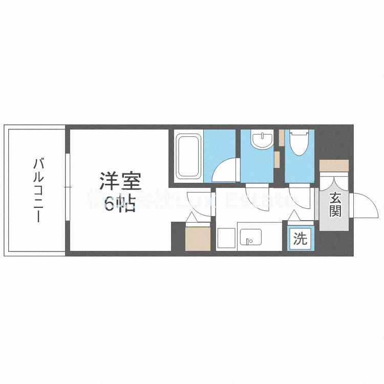 セイワパレス玉造駅前の間取り